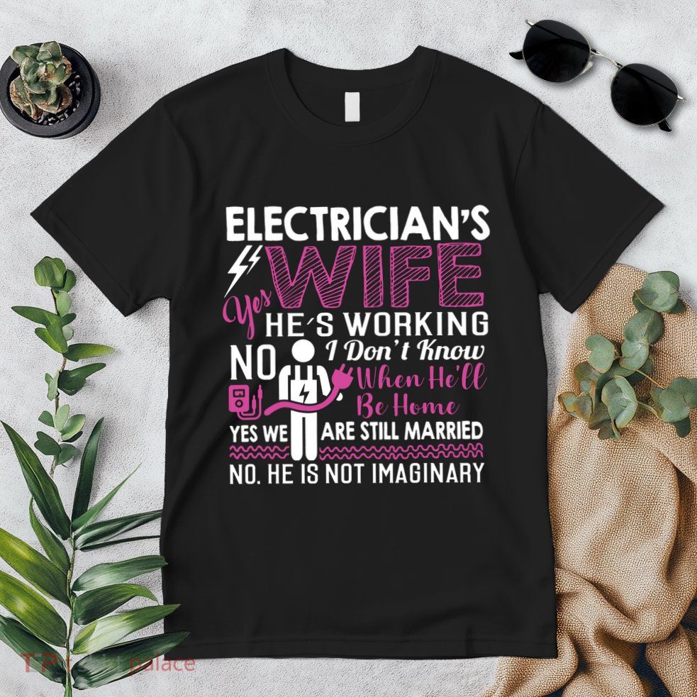 Funny Electrician Wife Electrician Gift Premium T-Shirt
