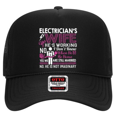 Funny Electrician Wife Electrician Gift Trucker Hat