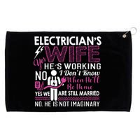 Funny Electrician Wife Electrician Gift Grommeted Golf Towel