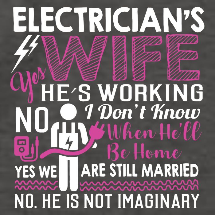 Funny Electrician Wife Electrician Gift Vector Backpack
