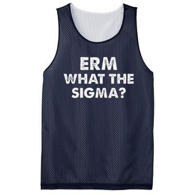 Funny Erm What The Sigma Meme Mesh Reversible Basketball Jersey Tank