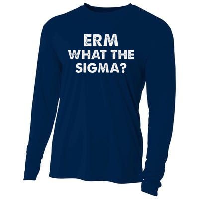 Funny Erm What The Sigma Meme Cooling Performance Long Sleeve Crew