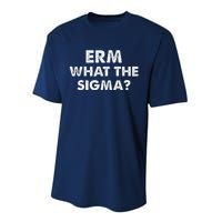 Funny Erm What The Sigma Meme Performance Sprint T-Shirt