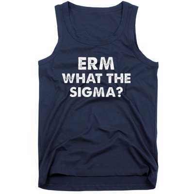 Funny Erm What The Sigma Meme Tank Top