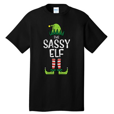 Festive Elf Xmas Matching Holiday Outfits Tall T-Shirt