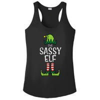 Festive Elf Xmas Matching Holiday Outfits Ladies PosiCharge Competitor Racerback Tank