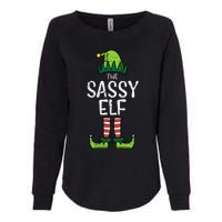 Festive Elf Xmas Matching Holiday Outfits Womens California Wash Sweatshirt