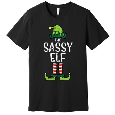 Festive Elf Xmas Matching Holiday Outfits Premium T-Shirt