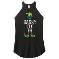 Festive Elf Xmas Matching Holiday Outfits Women's Perfect Tri Rocker Tank