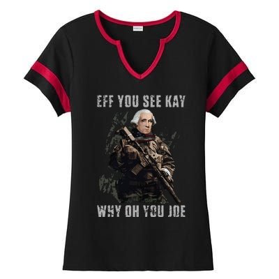 FJB Eff You See Kay Why Oh You Joe Ladies Halftime Notch Neck Tee