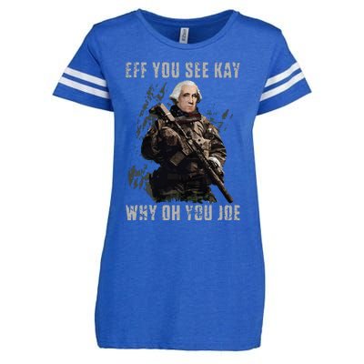 FJB Eff You See Kay Why Oh You Joe Enza Ladies Jersey Football T-Shirt