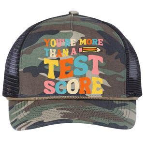 Funny Exam YouRe More Than Test Score Test Day Teacher Retro Rope Trucker Hat Cap