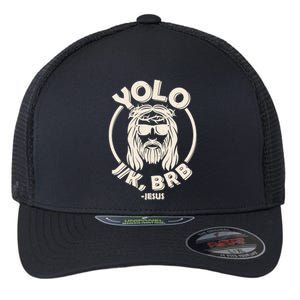 Funny Easter YOLO JK BRB Jesus Flexfit Unipanel Trucker Cap