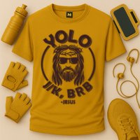 Funny Easter YOLO JK BRB Jesus Cooling Performance Crew T-Shirt