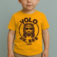Funny Easter YOLO JK BRB Jesus Toddler T-Shirt