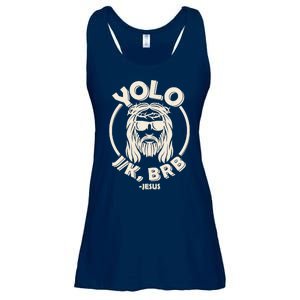 Funny Easter YOLO JK BRB Jesus Ladies Essential Flowy Tank