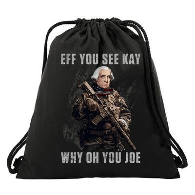 FJB Eff You See Kay Why Oh You Joe Drawstring Bag