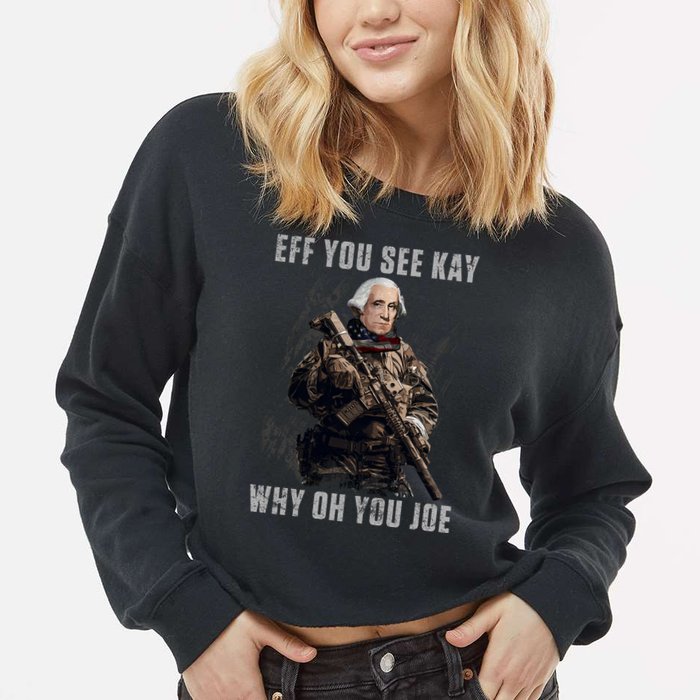 FJB Eff You See Kay Why Oh You Joe Cropped Pullover Crew