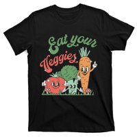 funny Eat your Veggies retro 90s style Vegetable T-Shirt