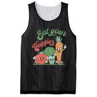 funny Eat your Veggies retro 90s style Vegetable Mesh Reversible Basketball Jersey Tank