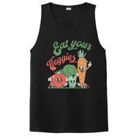 funny Eat your Veggies retro 90s style Vegetable PosiCharge Competitor Tank