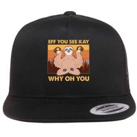 Funny EFF YOU SEE KAY WHY OH YOU Meditating Sloth Flatbill Hat