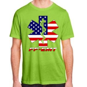 FF-EMT Firefighter Emergency Medical Tech Adult ChromaSoft Performance T-Shirt