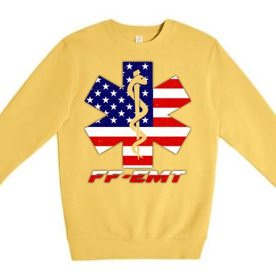 FF-EMT Firefighter Emergency Medical Tech Premium Crewneck Sweatshirt