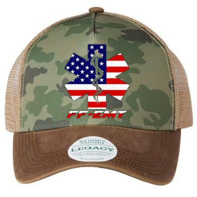 FF-EMT Firefighter Emergency Medical Tech Legacy Tie Dye Trucker Hat