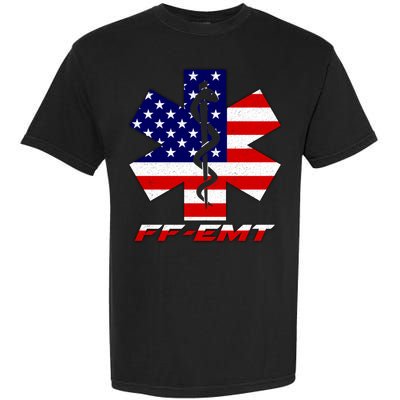 FF-EMT Firefighter Emergency Medical Tech Garment-Dyed Heavyweight T-Shirt