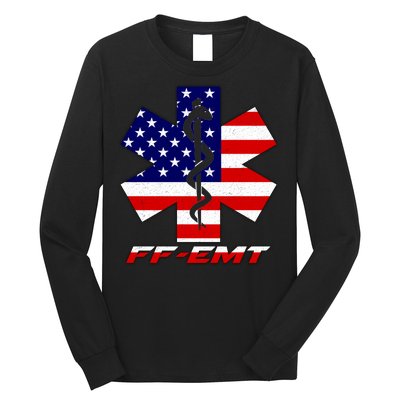 FF-EMT Firefighter Emergency Medical Tech Long Sleeve Shirt