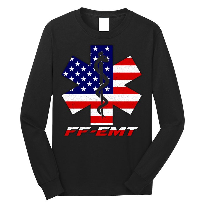 FF-EMT Firefighter Emergency Medical Tech Long Sleeve Shirt