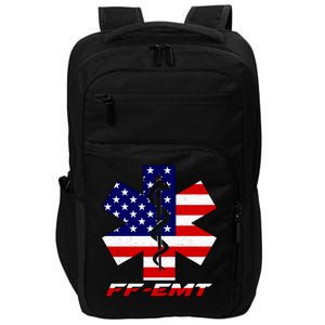 FF-EMT Firefighter Emergency Medical Tech Impact Tech Backpack