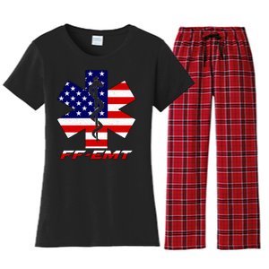 FF-EMT Firefighter Emergency Medical Tech Women's Flannel Pajama Set