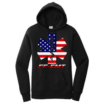 FF-EMT Firefighter Emergency Medical Tech Women's Pullover Hoodie