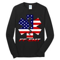 FF-EMT Firefighter Emergency Medical Tech Tall Long Sleeve T-Shirt