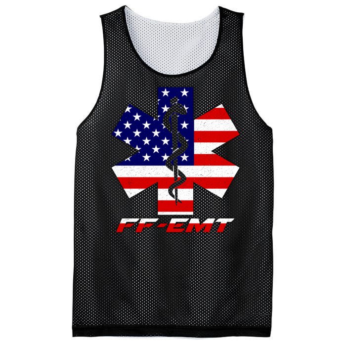 FF-EMT Firefighter Emergency Medical Tech Mesh Reversible Basketball Jersey Tank