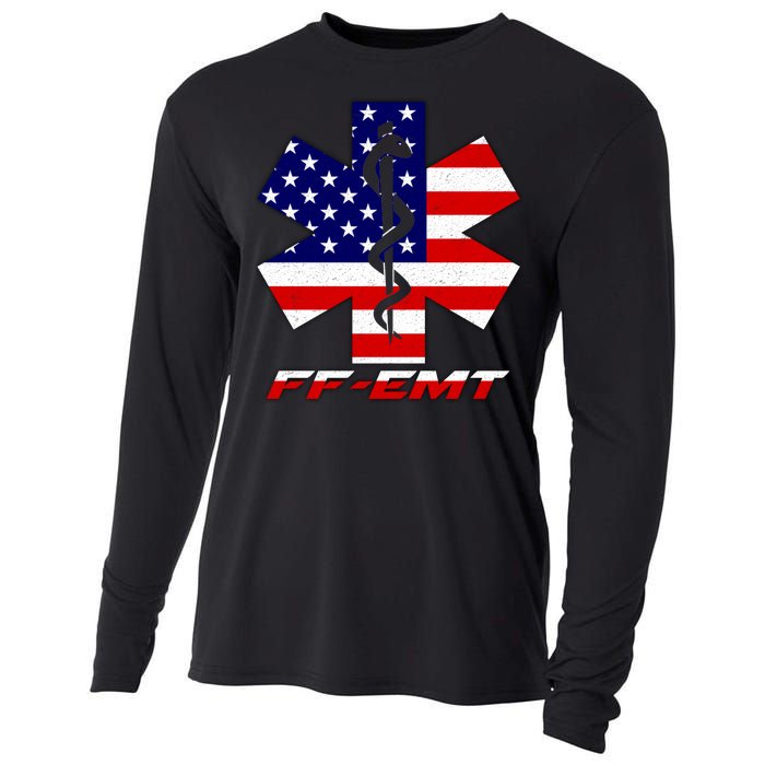 FF-EMT Firefighter Emergency Medical Tech Cooling Performance Long Sleeve Crew