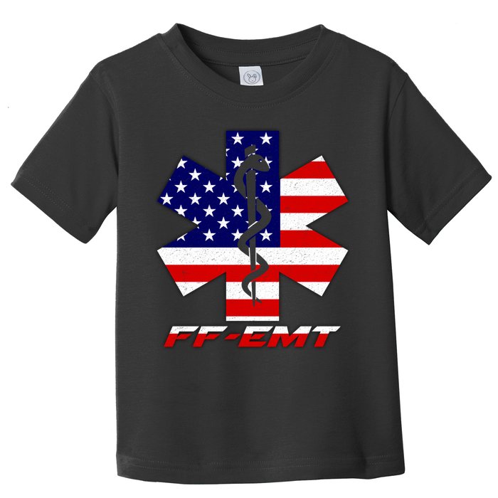 FF-EMT Firefighter Emergency Medical Tech Toddler T-Shirt