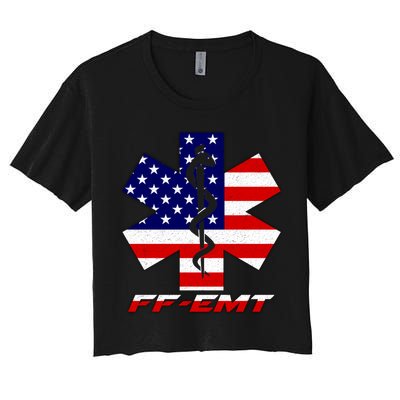FF-EMT Firefighter Emergency Medical Tech Crop Top