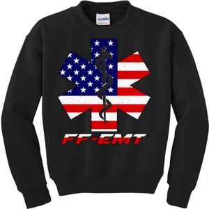 FF-EMT Firefighter Emergency Medical Tech Kids Sweatshirt