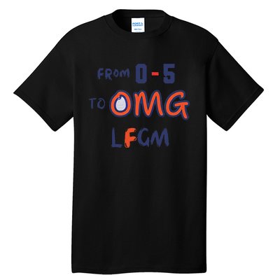 Funny From 0 5 To Omg Lfgm Ready For October Mets Tall T-Shirt