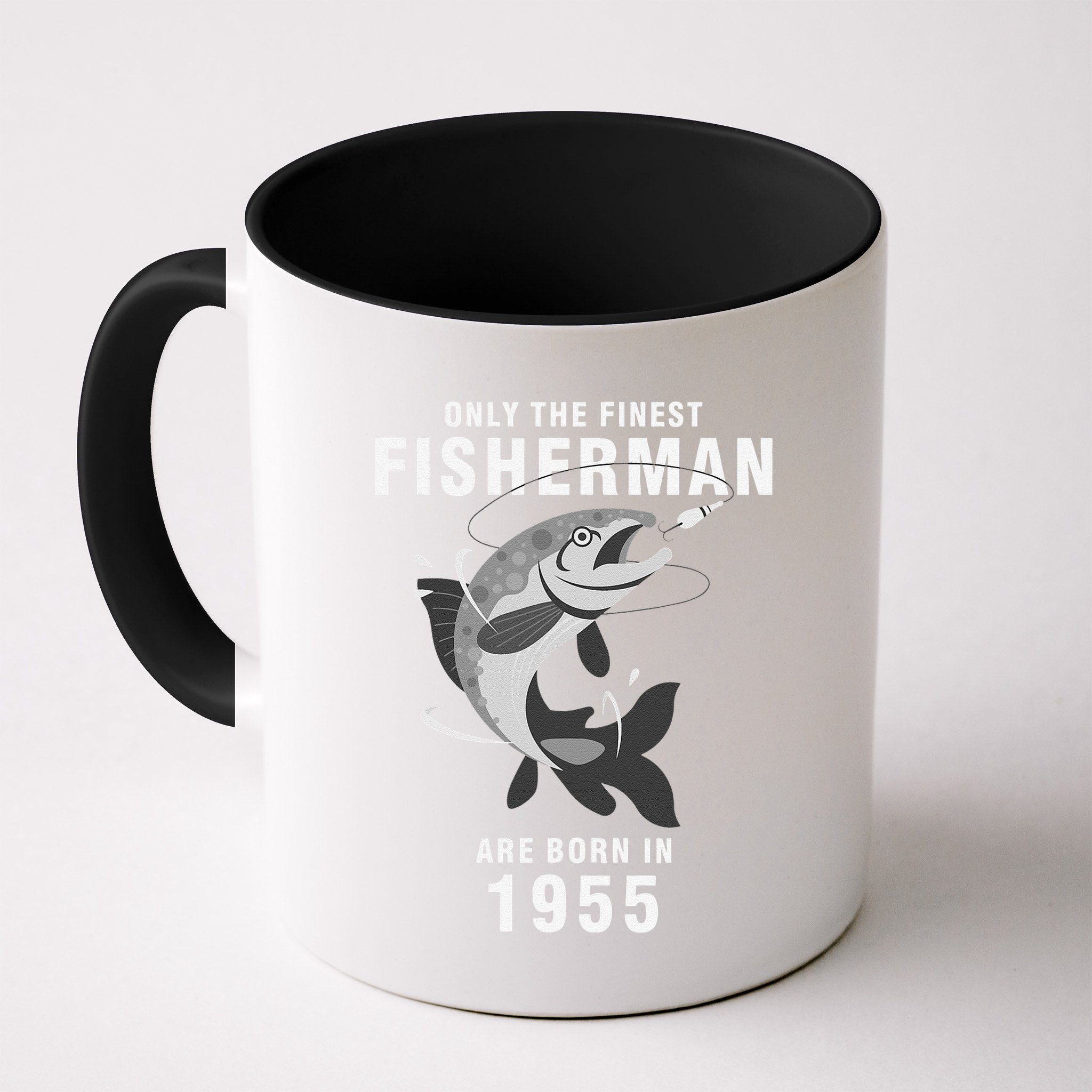 Fishing Fisherman 1955 65th Birthday Are Born In 1955 Mug