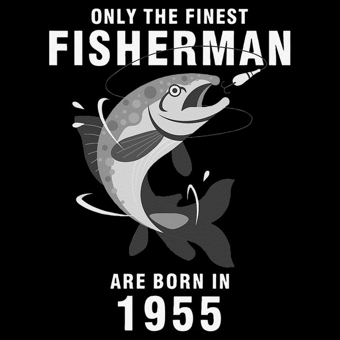 Fishing Fisherman 1955 65th Birthday Are Born In 1955 16 in Basic Backpack