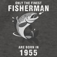 Fishing Fisherman 1955 65th Birthday Are Born In 1955 Vector Backpack