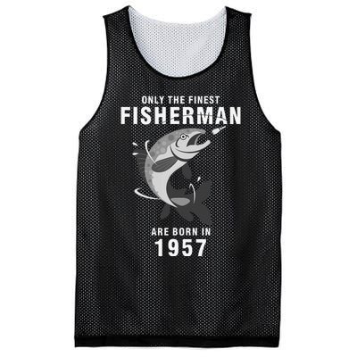 Fishing Fisherman 1957 63rd Birthday Are Born In 1957 Mesh Reversible Basketball Jersey Tank