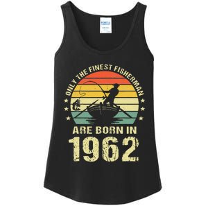 Fishing Fisherman 1962 60th Birthday Gift For 60 Year Old Ladies Essential Tank