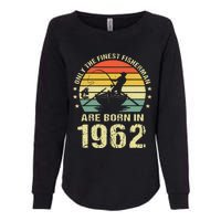 Fishing Fisherman 1962 60th Birthday Gift For 60 Year Old Womens California Wash Sweatshirt