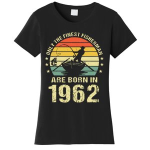 Fishing Fisherman 1962 60th Birthday Gift For 60 Year Old Women's T-Shirt