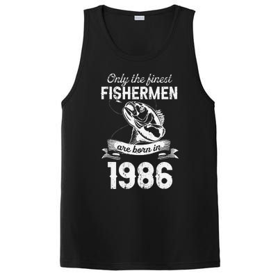 Fishing Fisherman 1986 Vintage 35th Birthday 35 Years Fisher PosiCharge Competitor Tank